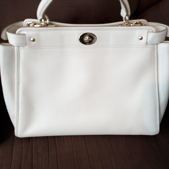 Gold Studded Coach Handbag - Picture 2 of 4